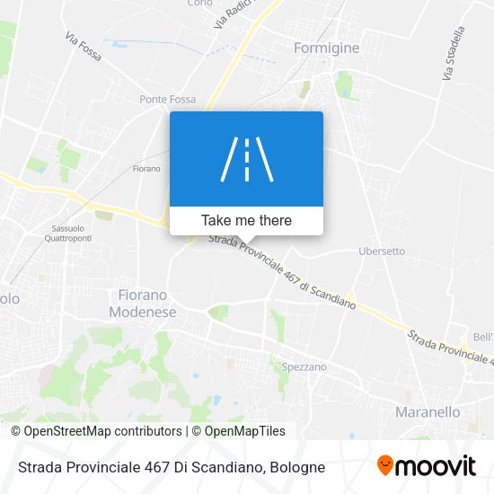 Strada Provinciale 467 Di Scandiano map