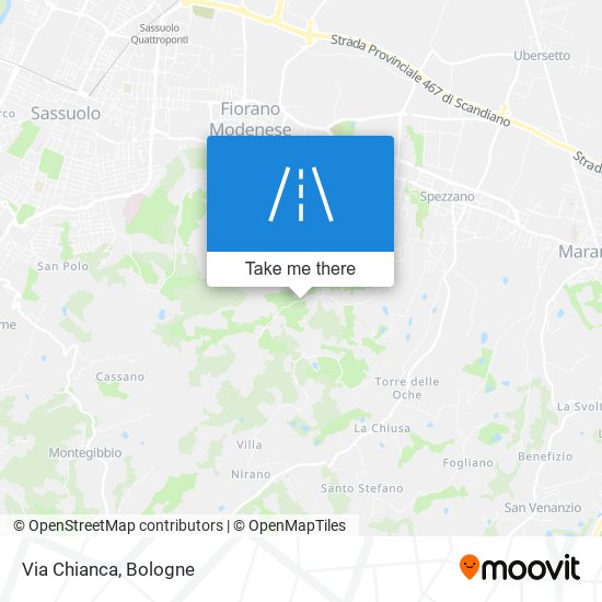 Via Chianca map