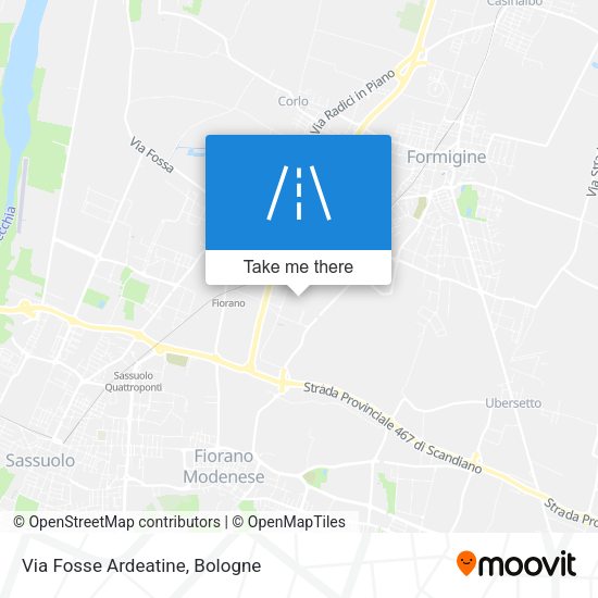 Via Fosse Ardeatine map