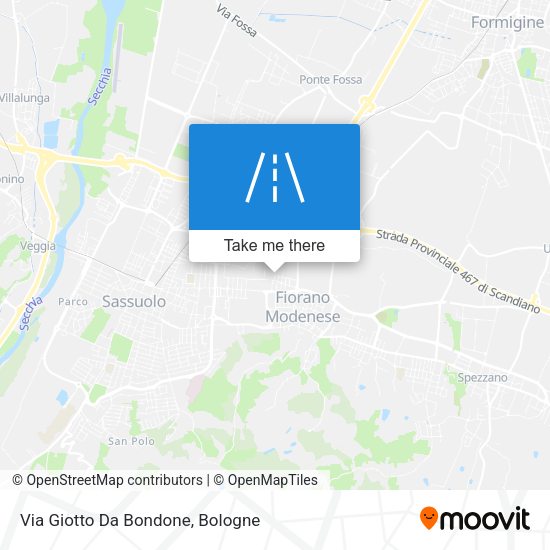 Via Giotto Da Bondone map