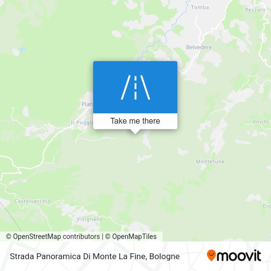 Strada Panoramica Di Monte La Fine map