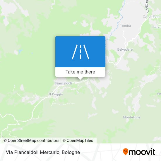 Via Piancaldoli Mercurio map