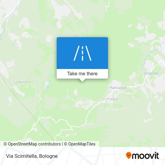 Via Scimitella map