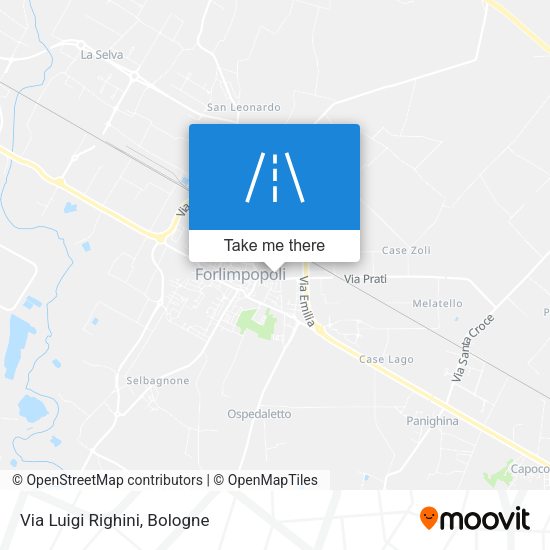 Via Luigi Righini map