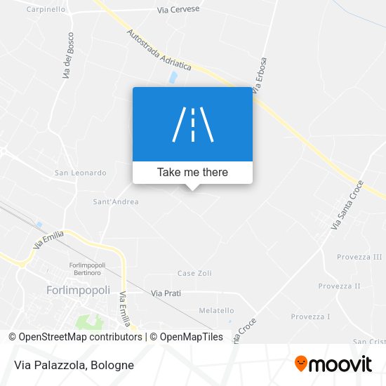 Via Palazzola map
