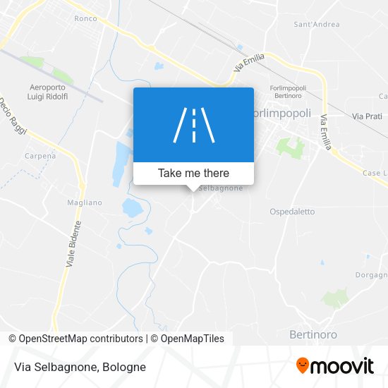 Via Selbagnone map