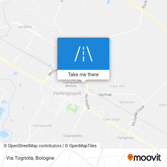 Via Tognola map