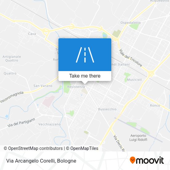 Via Arcangelo Corelli map