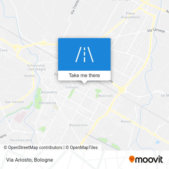 Via Ariosto map
