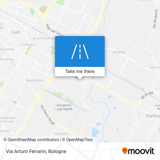 Via Arturo Ferrarin map