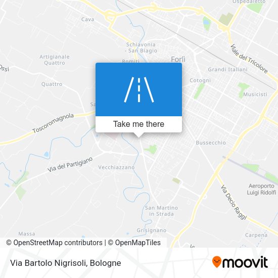 Via Bartolo Nigrisoli map