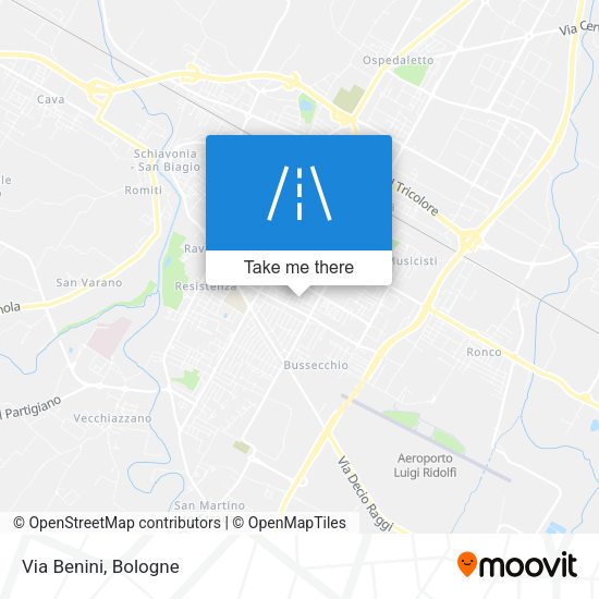 Via Benini map
