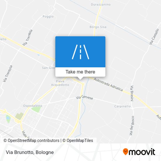 Via Brunotto map