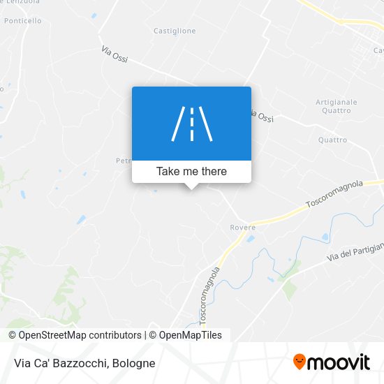 Via Ca' Bazzocchi map