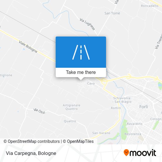 Via Carpegna map