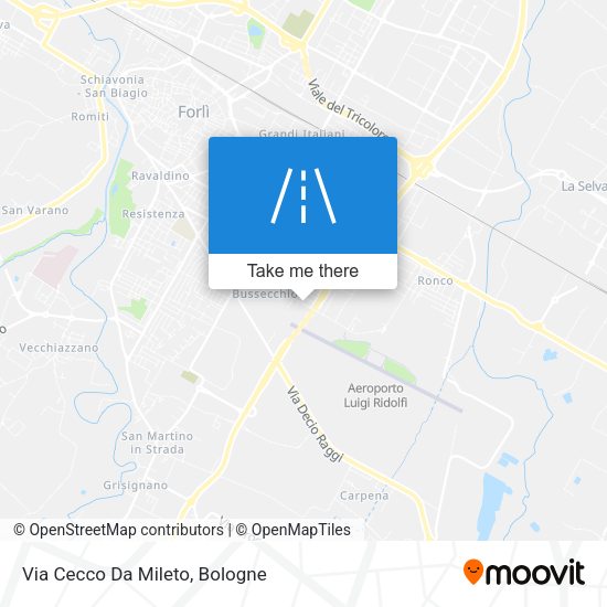 Via Cecco Da Mileto map