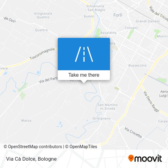 Via Cà Dolce map