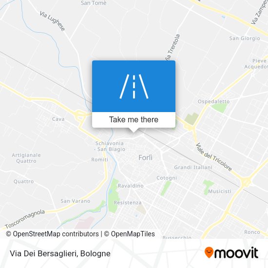 Via Dei Bersaglieri map