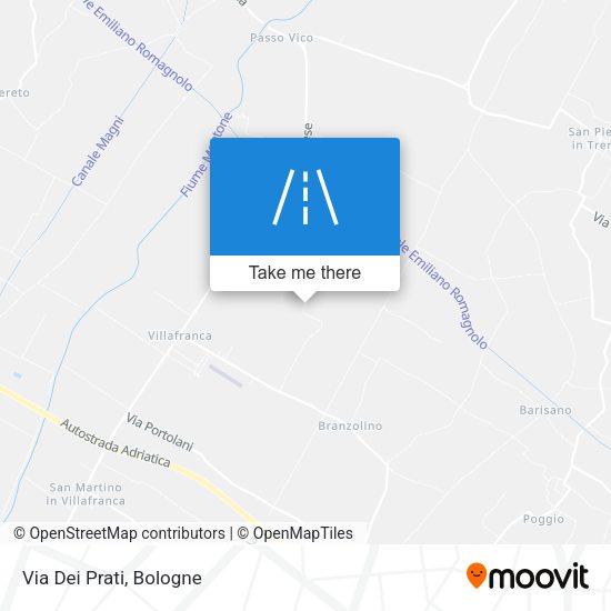 Via Dei Prati map