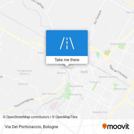 Via Del Portonaccio map