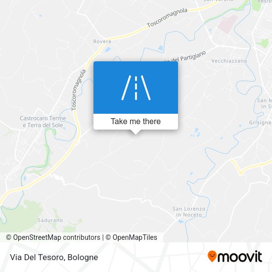 Via Del Tesoro map