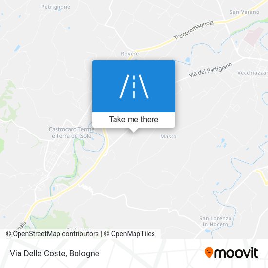 Via Delle Coste map