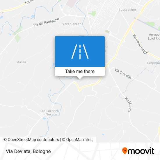 Via Deviata map