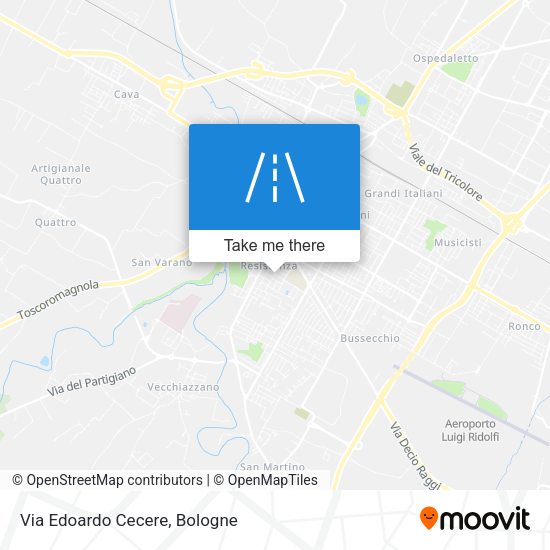 Via Edoardo Cecere map
