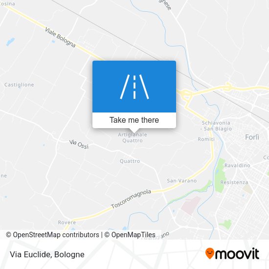 Via Euclide map