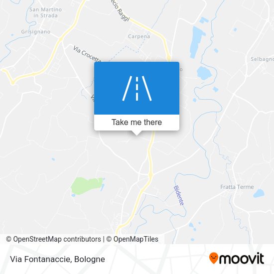 Via Fontanaccie map