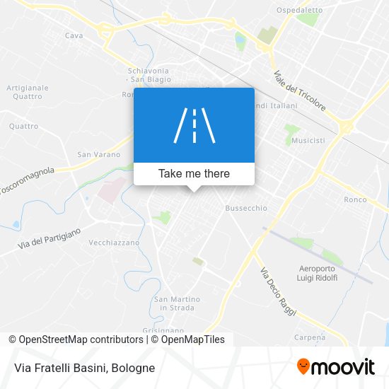 Via Fratelli Basini map