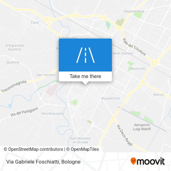 Via Gabriele Foschiatti map