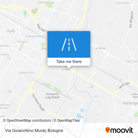 Via Gioacchino Murat map