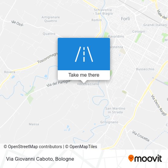 Via Giovanni Caboto map