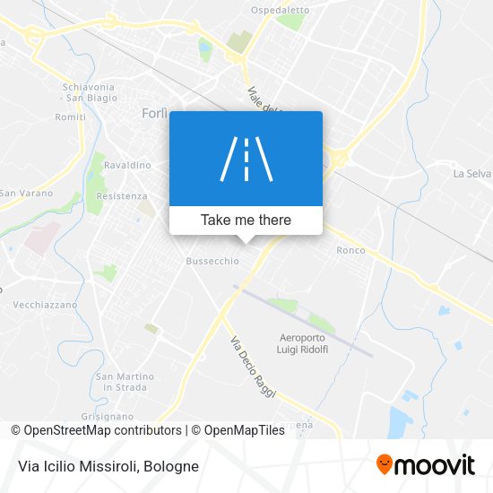 Via Icilio Missiroli map