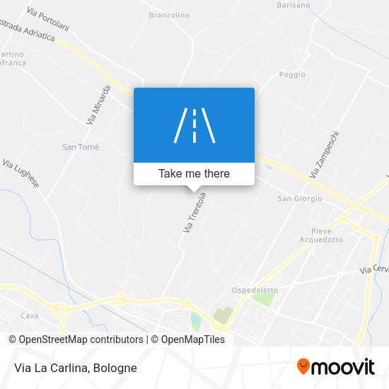 Via La Carlina map
