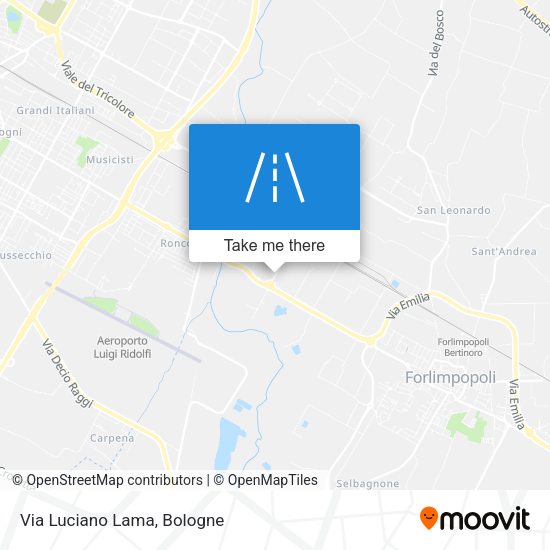 Via Luciano Lama map