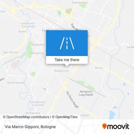 Via Marco Gipponi map