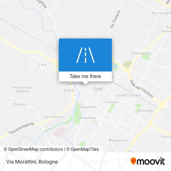 Via Morattini map