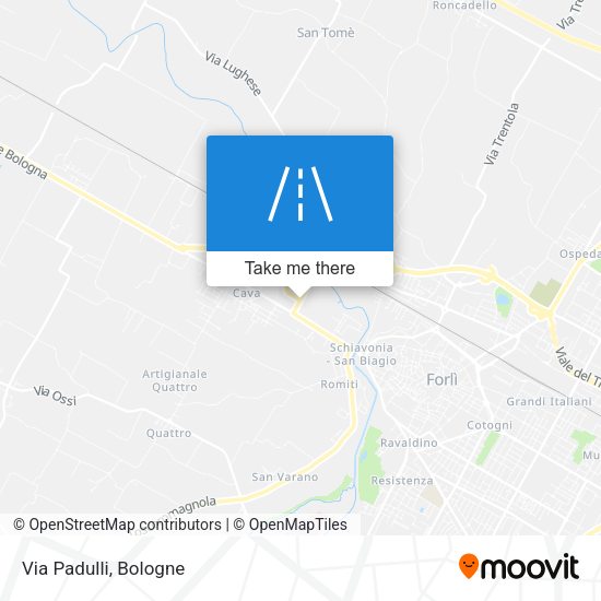 Via Padulli map