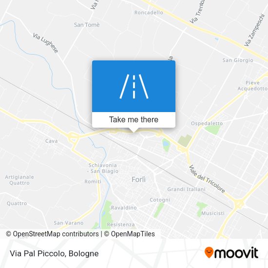 Via Pal Piccolo map