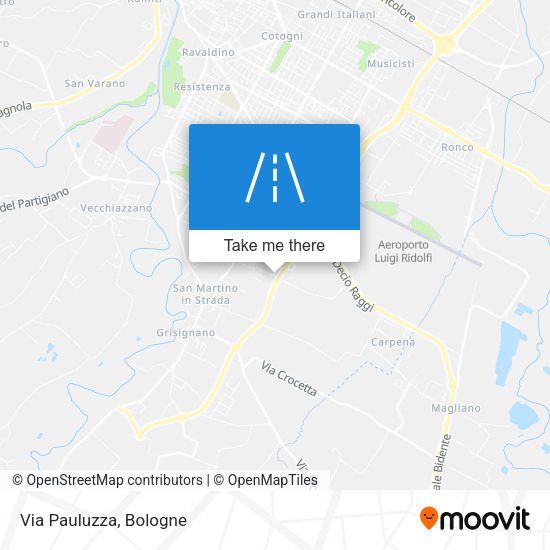 Via Pauluzza map