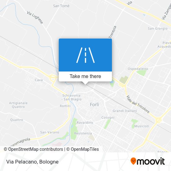 Via Pelacano map