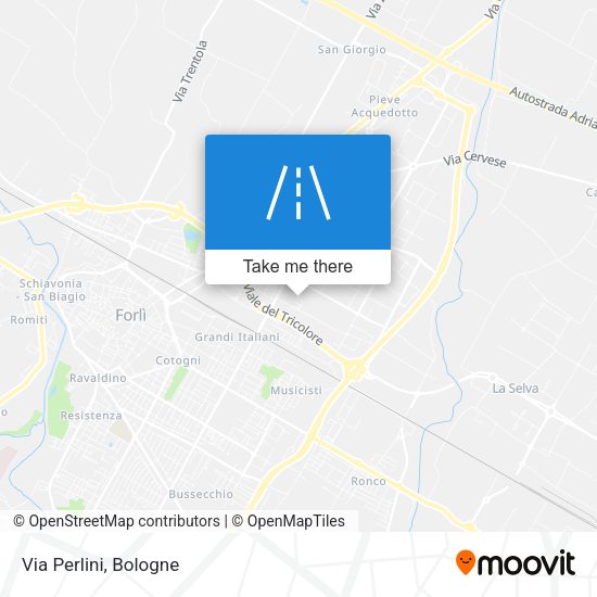 Via Perlini map