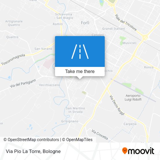 Via Pio La Torre map