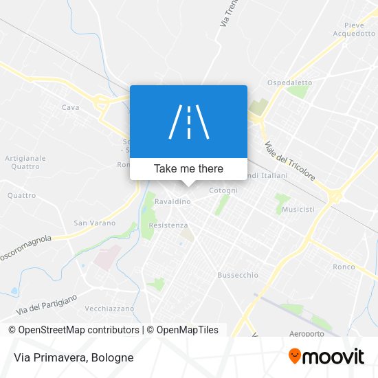 Via Primavera map