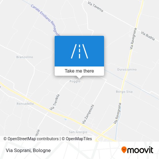 Via Soprani map