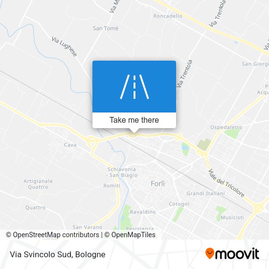 Via Svincolo Sud map