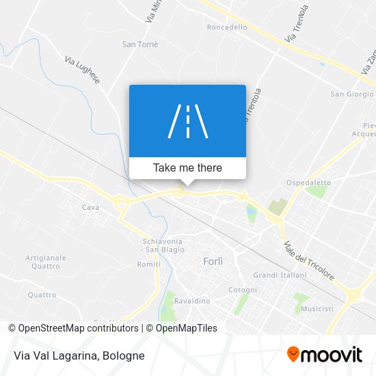 Via Val Lagarina map