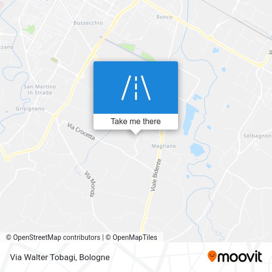 Via Walter Tobagi map